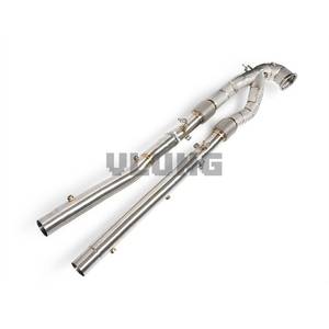 ท่อระบายไอเสีย T304สแตนเลสไหลสูงท่อล่างพร้อมท่อด้านหน้าสำหรับ <span class=keywords><strong>Audi</strong></span> <span class=keywords><strong>RS</strong></span> <span class=keywords><strong>Q3</strong></span> F3 2.5T 2020-2026ท่อไอเสียเชิงเร่งปฏิกิริยา - Product Image 3