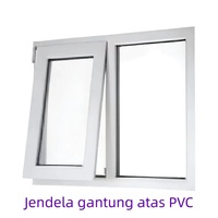Fenêtre à double vitrage en polyuréthane avec isolation thermique, anti-chaleur, anti-pluie, anti-corrosion, en langue indonésienne, 55 profilés