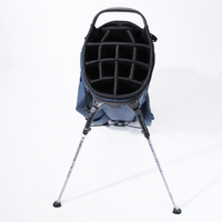 Sacs de golf ASL GOLF OEM avec logo personnalisé, noir et bleu marine, en cuir PU imperméable, sac de golf junior