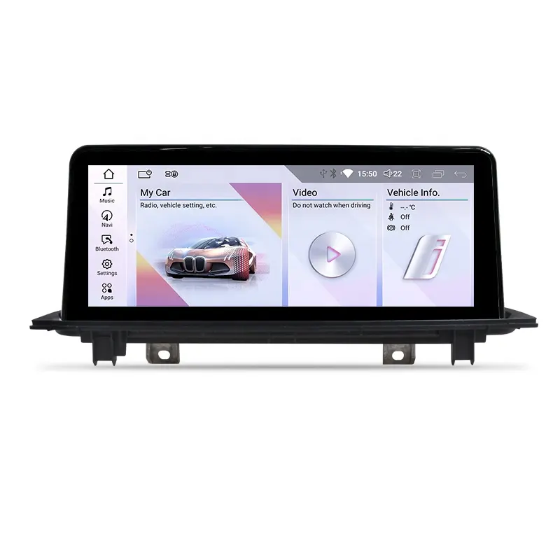 BMW 3 serisi E90 için 10.25 inç araba LCD ekran monitör 2005-2011 BMW için android 11 araç ses stereo multimedya oynatıcı