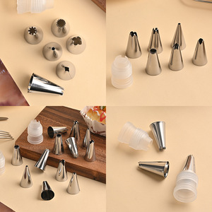 304 Stainless Steel Piping Tips Round Reusable Cake Decorating Set For Baking Tools - Product Image 3