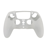 Étui de protection de couleur unie pour PS5 Edge étui en silicone anti-rayures anti-poussière peau pour accessoires de jeu de contrôleur PS5 Edge