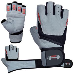 Gants antidérapants d'haltérophilie, en cuir synthétique, avec impression de silicone, pour l'entraînement physique et la Gym - Product Image 4