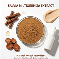 Acide Salvianolique B de Haute Pureté 20% Extrait de Salvia Miltiorrhiza Danshen en Poudre, Matière Première Végétale pour Compléments Alimentaires et Cosmétiques