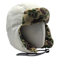 OEM venta al por mayor personalizado Ushanka bombardero sombrero de piel cálido soldado ruso invierno camuflaje esquí trampero sombrero orejeras para pesca deportiva