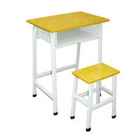 Bureau moderne en métal simple avec tiroir pour livres pour salle de classe, école, maison, bureau, salon ou hôpital