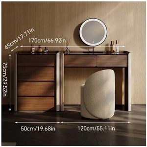Toeletta con Cassetti, Arredamento per Soggiorno, Tavoli da Trucco per Camera da Letto di Alta Qualità, Armadio alla Moda all'Ingrosso - Product Image 2