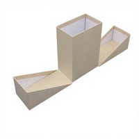 Boîte cadeau rigide de luxe personnalisée en gros, boîte d'emballage en carton à découpe diagonale unique pour les fabricants de produits de soin de la peau, de cosmétiques et de parfums