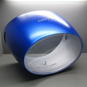 Enfriador de botellas de vino de doble Mango, personalizado, color gris, acrílico, Ganso, <span class=keywords><strong>vodka</strong></span>, cubos de hielo para KTV - Product Image 2