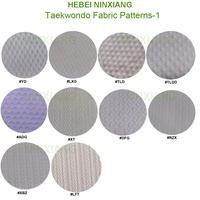 Tissu de Taekwondo et de Karaté 100% Polyester Approuvé WTF/ITF, Séchage Rapide et Durable pour les Uniformes de Compétition