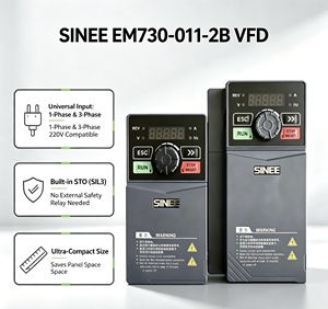 Sinee EM730แปลงความถี่สามเฟส220V AC 11KW อุตสาหกรรมอัตโนมัติมอเตอร์ควบคุมความเร็ว - Product Image 2