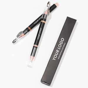 Maquillaje de doble punta, maquillaje de madera vegana, corrector, <span class=keywords><strong>bronceador</strong></span> y resaltador, lápiz de contorno de cejas, pluma de maquillaje - Product Image 3