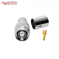 Fourniture d'usine RPTNC RP TNC prise mâle à sertir pour RG213 RG214 LMR400 RG8 extrémité de câble Rf connecteur Coaxial convertisseur coaxial
