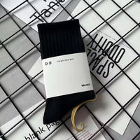 Chaussettes Montantes en Coton Pour Hommes, Vente en Gros, Haute Qualité, Faible MOQ, Tendance, Logo Personnalisé, Tricotées, Décontractées et Unies Colorées