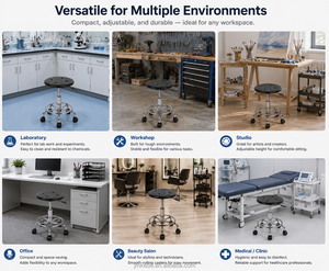 <span class=keywords><strong>Chaise</strong></span> de laboratoire ergonomique en gros avec roulettes, tabouret de laboratoire confortable pour laboratoires médicaux et pharmaceutiques - Product Image 6