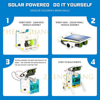 Zhengguang 13-en-1 Robots à énergie solaire création jouet bricolage Kit de robotique jouet ensemble robotique de construction à énergie solaire