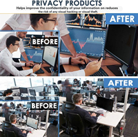 NANOBLIND Privacy Guard protège votre vie privée des autres qui pissent 24 pouces moniteur protecteur d'écran de confidentialité anti-rayures anti sp