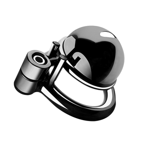 Boîte personnalisée gratuite-mâle <span class=keywords><strong>petit</strong></span> métal <span class=keywords><strong>pénis</strong></span> serrure oiseau trompette chasteté Cage ceinture coq anneaux esclave Bondage retenue jouet - Product Image 3