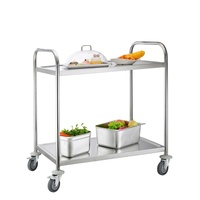Chariot en acier inoxydable, chariot pour l'entretien de la maison/cuisine, les restaurants et les hôtels
