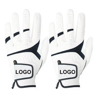 Guante de Golf de Cabretta Suave para Zurdos con Logotipo Personalizado de Alta Calidad, Guantes de Golf Transpirables de Cuero Cabretta
