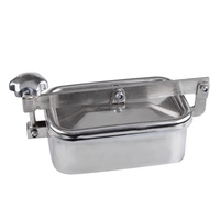 Couvercle de trappe carré / rectangulaire en acier inoxydable sanitaire KQ 304 316L pour le traitement des aliments