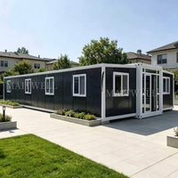 Maison conteneur modulaire extensible et pliable, mini-villa préfabriquée pour le tourisme, l'hébergement temporaire et les bureaux mobiles