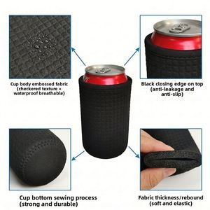 Manchon de tasse personnalisé gaufré pour verres et canettes de cola – Isolation thermique, design moderne et minimaliste, porte-gobelet - Product Image 3