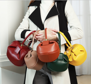 Delle Donne Del Cuoio Genuino Del Sacchetto Europeo E Americano Borsa di Disegno di Nicchia Wonton Gnocco Borsa - Product Image 2