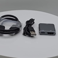 Adaptateur convertisseur vidéo USB-C vers HDTV 4K 60Hz (femelle-femelle) avec câble d'alimentation USB-C pour lunettes AR RayNeo PS5