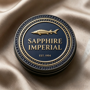 Etiquetas Personalizadas Impermeables con Relieve en Dorado para Latas de Caviar de Esturión Negro, Etiquetas de Lujo para Huevos de Pescado Congelados - Product Image 3
