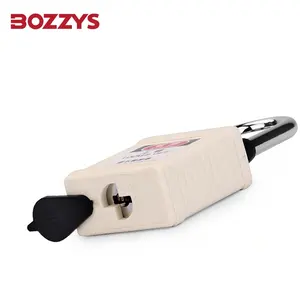 BOZZYS 산업용 키와 마스터 키가있는 흰색 먼지 방지 안전 스틸 자물쇠 38mm