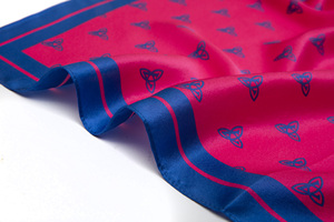 Wholesale Customized 14mm <strong>Green</strong> <strong>Silk</strong> Satin square Scarf &amp; Handkerchiefs <strong>Silk</strong> l Bandana Hand-rolled Hem for Brand Promotional - Product Image 6
