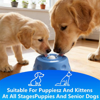 Bol à lécher pour animaux de compagnie en silicone écologique, non toxique, durable, design classique, anti-étouffement, lavable, étanche, portable