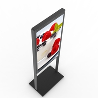 Pantalla Publicitaria Colgante de Doble Cara para Centros Comerciales, 4K de Alto Brillo, Pantalla LCD Transparente Portátil
