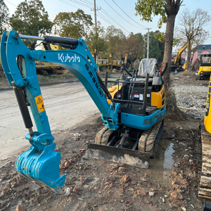 เครื่องขุดดินขนาดเล็กมือสองจากญี่ปุ่น Kubota 15รถขุดดินขนาดเล็กของแท้มือสองจากญี่ปุ่น - Product Image 1