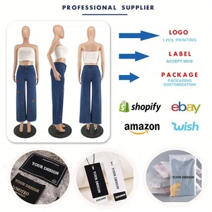 <span class=keywords><strong>Pantalones</strong></span> Vaqueros <span class=keywords><strong>de</strong></span> Talla Grande para <span class=keywords><strong>Mujer</strong></span>, los Más Vendidos del Otoño, <span class=keywords><strong>Pantalones</strong></span> Vaqueros Bordados y Lavados, Vaqueros <span class=keywords><strong>de</strong></span> Mezclilla para <span class=keywords><strong>Mujer</strong></span> - Product Image 4