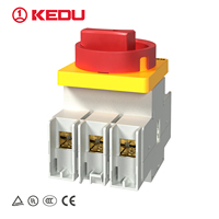 Interrupteur-sectionneur modulaire KEDU ZH37-3125C 3P 600V 125A AC, installation flexible, poignée rotative, étanche, TUV UL CE