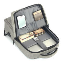 Sac à ordinateur portable unisexe Oxford tendance pour les trajets professionnels avec port USB, imperméable, grande capacité