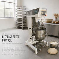 Batteur planétaire commercial 100L, machine à battre les œufs, avec levage automatique du bol, vitesse variable, pour boulangerie