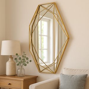 <span class=keywords><strong>Miroir</strong></span> <span class=keywords><strong>mural</strong></span> hexagonal en verre RH13002 pour décoration intérieure, dropshipping, décoration murale pour hôtel, salon, <span class=keywords><strong>miroir</strong></span> en <span class=keywords><strong>rotin</strong></span>, <span class=keywords><strong>miroir</strong></span> <span class=keywords><strong>mural</strong></span> en métal - Product Image 4