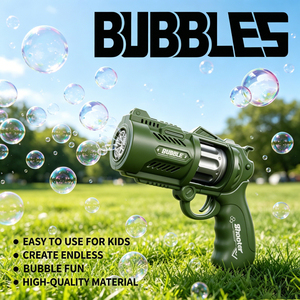 Pistolet à bulles automatique en plastique pour l'extérieur, idéal pour les fêtes d'anniversaire des enfants et les jeux de plage - Product Image 4