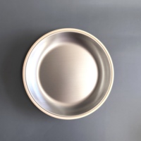 Assiette pour bébé en acier inoxydable 304, sans BPA, avec ventouse amovible et manchon en silicone, vaisselle pour tout-petits