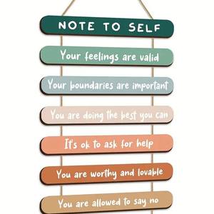 Decoración Colgante <span class=keywords><strong>de</strong></span> Madera para la Salud Psicológica, para el Hogar, Tutoría, Oficina, Aula Estudiantil - Elegante Decoración <span class=keywords><strong>de</strong></span> Pared con Grabado - Product Image 5