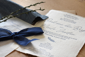 Cartes d'invitation de mariage en <span class=keywords><strong>papier</strong></span> coton, impression typographique, <span class=keywords><strong>papier</strong></span> fait main, impression livre, personnalisées, gaufrées ou en relief - Product Image 2