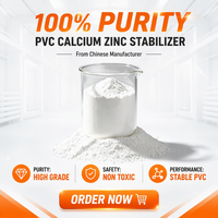 Stabilisateur PVC Ca-Zn de qualité supérieure avec excellente stabilité thermique pour agents auxiliaires du cuir, du caoutchouc et du plastique, pureté à 100 %