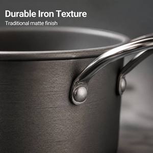 Modern Kitchen Stainless Steel 3 Piece Pot and <b>Pan</b> Set with Tempered Glass <b>Lids</b> Eco Friendly Cookware for Home Use - Product Image 2