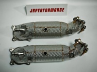 Pelindung Panas Knalpot Downpipe SR Performance Stainless Steel untuk Honda Civic Type R FK8 & FL5 17-23+ dan 23+ Integra Type S DE5 Pabrik