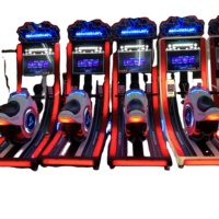 Simulateur de course de moto Phantom pour enfants, machine de jeu de course à mouvement oscillant avec bande lumineuse pour FEC, garantie 1 an, CE