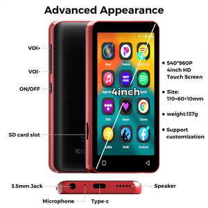 OEM ODM pantalla táctil completa Android Streaming música sin pérdidas WiFi MP4 Player 4 pulgadas Biblia Corán <span class=keywords><strong>APK</strong></span> lector de libros electrónicos 2TB DSD/WAV/APE - Product Image 4
