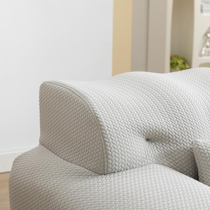 Canapé compressé rembourré, canapé moderne en mousse pure pour le salon, aucun assemblage requis, canapé de salon pour appartement, chambre à coucher - Product Image 5